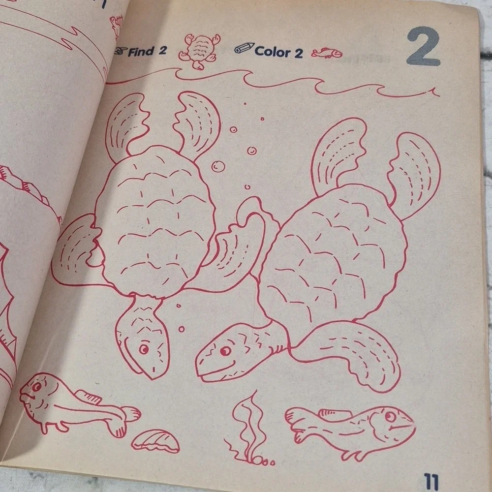 Vintage Landolls Preschool Workbooks Lot Of 3 Math Shapes Reading- Unused